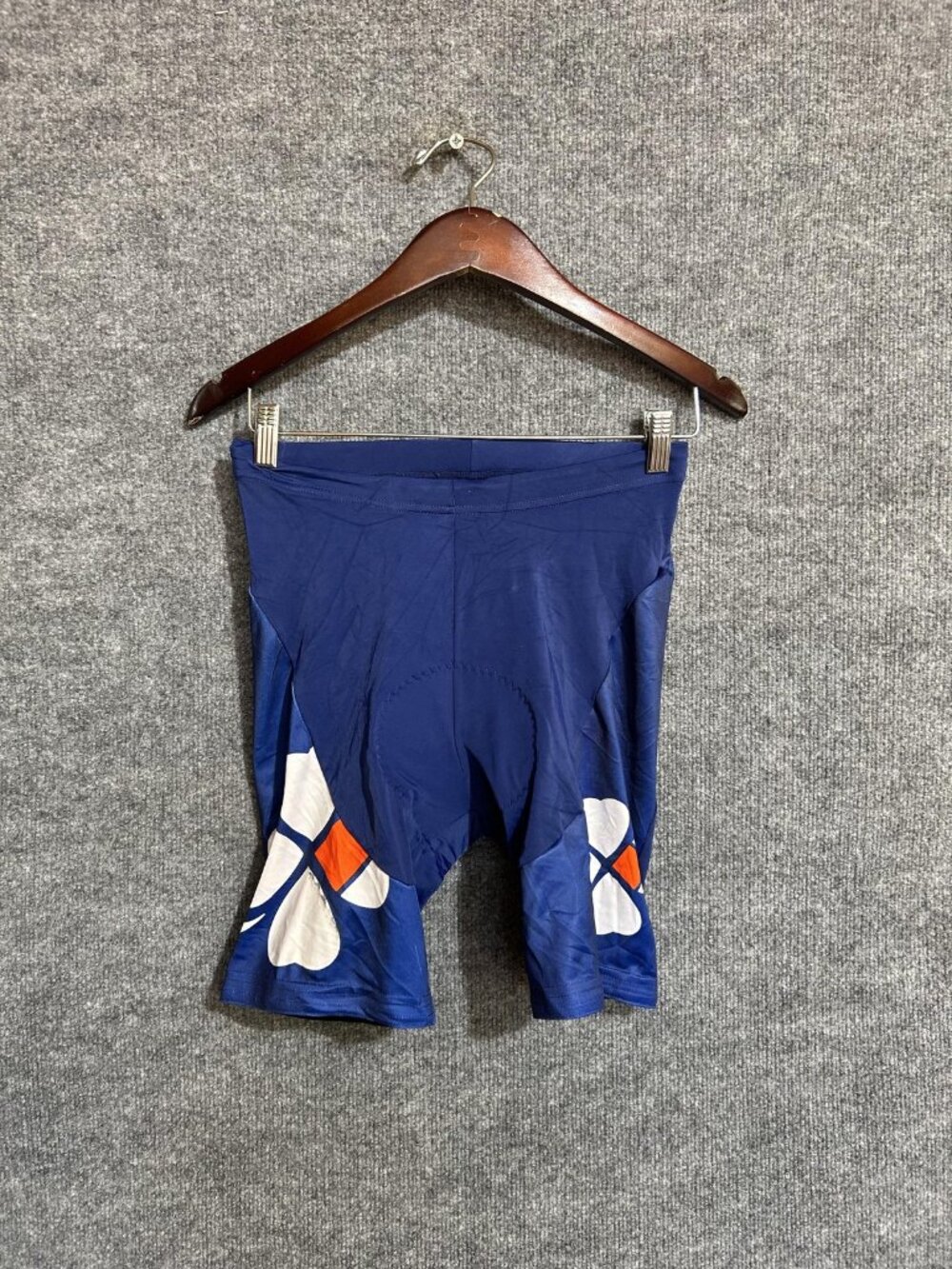 Zerie Cycling Shorts Mens Medium Blue Padded Chamois 10 Inseam Bike Compression